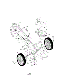 Engine And Wheels parts for Weedeater Grass Line Trimmer WT4000 from AppliancePartsPros.com