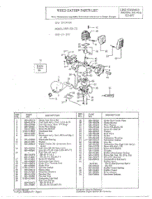 Weed Eater  /  Line Trimmer Page 3 parts for Weedeater Hedge Trimmer XR-20 from AppliancePartsPros.com