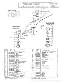 Weed Eater  /  Line Trimmer parts for Weedeater Hedge Trimmer XR-20T from AppliancePartsPros.com