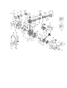 Crankshaft  /  Crankcase  /  Fan Housing parts for Weedeater Brush Cutter XT200 from AppliancePartsPros.com