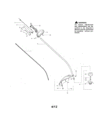 Drive Shaft  /  Handle  /  Shield parts for Weedeater Grass Line Trimmer XT260 TYPE 2 from AppliancePartsPros.com