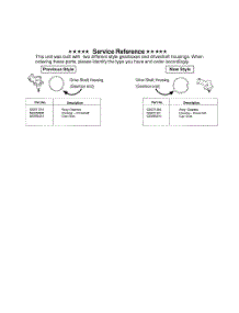 Service Reference Note parts for Weedeater Grass Line Trimmer XT600 TYPE 1 from AppliancePartsPros.com