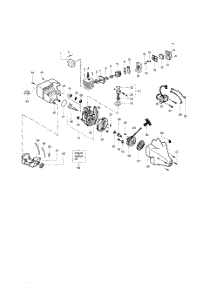 Cylinder  /  Crankshaft  /  Crankcase parts for Weedeater Grass Line Trimmer XT600 TYPE 4 from AppliancePartsPros.com
