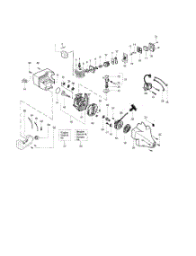 Cylinder  /  Crankshaft  /  Crankcase parts for Weedeater Grass Line Trimmer XT600 TYPE 6 from AppliancePartsPros.com