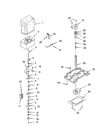 Motor And Ice Container parts for Kenmore Refrigerator 106.52603100 (10652603100, 106 52603100) from AppliancePartsPros.com