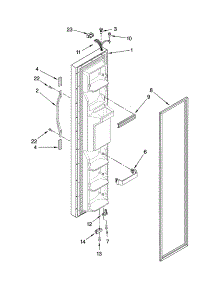 Freezer Door Parts parts for Kenmore Refrigerator 106.57362700 (10657362700, 106 57362700) from AppliancePartsPros.com