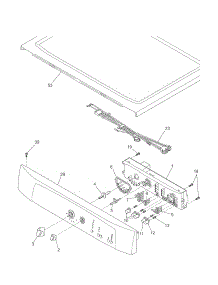 Controls / Top Panel parts for Kenmore Dryer 417.88042700 (41788042700, 417 88042700) from AppliancePartsPros.com