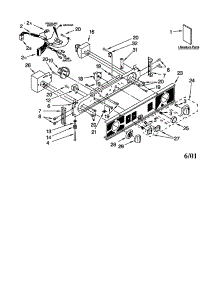 Control Panel parts for Kenmore Washer Dryer Combo 110.88752793 (11088752793, 110 88752793) from AppliancePartsPros.com