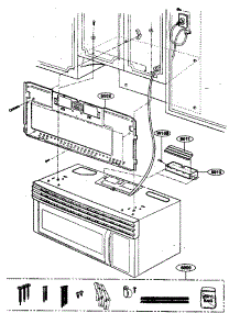 Installation Parts parts for Kenmore Microwave 721.80413500 (72180413500, 721 80413500) from AppliancePartsPros.com