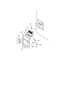 Dispenser parts for Kenmore Refrigerator 795.77543600 (79577543600, 795 77543600) from AppliancePartsPros.com