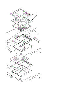 Refrigerator Shelf Parts parts for Kenmore Refrigerator 106.41264801 (10641264801, 106 41264801) from AppliancePartsPros.com