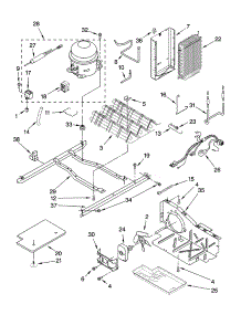 Unit Parts parts for Kenmore Refrigerator 106.41264801 (10641264801, 106 41264801) from AppliancePartsPros.com