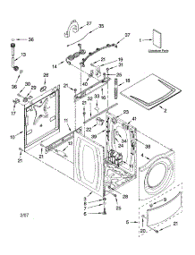 Top And Cabinet Parts parts for Kenmore Washer 110.47532602 (11047532602, 110 47532602) from AppliancePartsPros.com