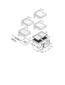 Refrigerator Parts parts for Kenmore Refrigerator 795.77563600 (79577563600, 795 77563600) from AppliancePartsPros.com