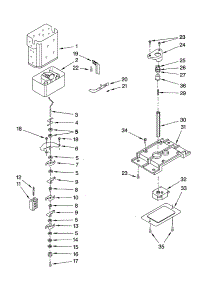 Motor And Ice Container Parts parts for Kenmore Refrigerator 106.56532400 (10656532400, 106 56532400) from AppliancePartsPros.com
