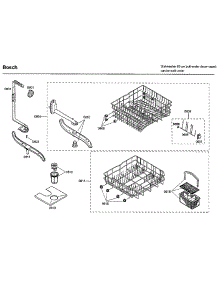 Rack parts for Bosch Dishwasher SHU33A05UC/36 from AppliancePartsPros.com
