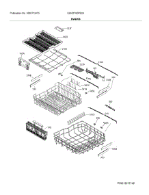 Racks parts for Electrolux Dishwasher E24ID75SPS2A from AppliancePartsPros.com