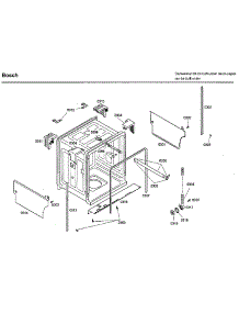 Cavity parts for Bosch Dishwasher SHU33A05UC/38 from AppliancePartsPros.com