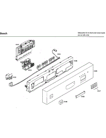 Control Panel parts for Bosch Dishwasher SHU33A05UC/38 from AppliancePartsPros.com