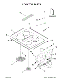 Cooktop Parts parts for Jenn-Air Electric Cooktop JED3430GS00 from AppliancePartsPros.com