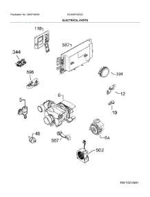 Electrical Parts parts for Electrolux Dishwasher EI24ID81SS3A from AppliancePartsPros.com
