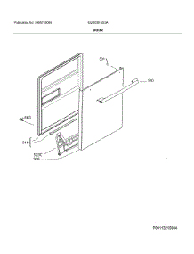 Door parts for Electrolux Dishwasher EI24ID81SS3A from AppliancePartsPros.com