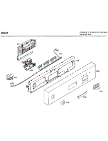 Control Panel parts for Bosch Dishwasher SHU33A05UC/40 from AppliancePartsPros.com
