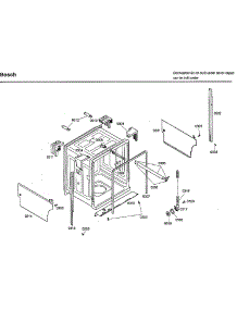 Cavity parts for Bosch Dishwasher SHU33A05UC/43 from AppliancePartsPros.com