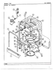 Tub parts for Maytag Dishwasher DWU7300A from AppliancePartsPros.com