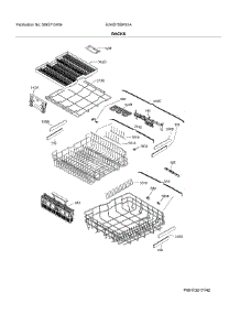 Racks parts for Electrolux Dishwasher E24ID75SPS1A from AppliancePartsPros.com
