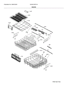 Racks parts for Electrolux Dishwasher E24ID75SPS1A from AppliancePartsPros.com