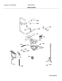 Wash System parts for Electrolux Dishwasher E24ID75SPS1A from AppliancePartsPros.com