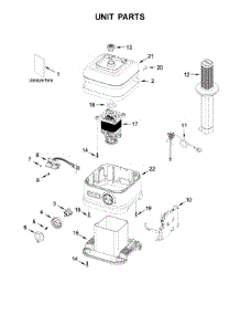 Unit Parts parts for Kitchenaid Blender 5KSB6060EBM0 from AppliancePartsPros.com