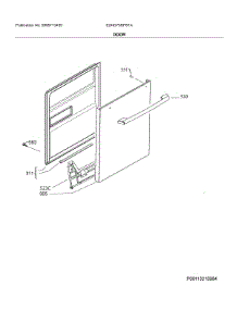 Door parts for Electrolux Dishwasher E24ID75SPS1A from AppliancePartsPros.com