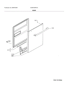 Door parts for Electrolux Dishwasher E24ID75SPS1A from AppliancePartsPros.com