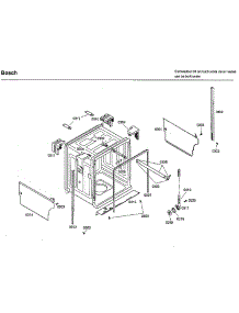 Frame parts for Bosch Dishwasher SHU33A06UC/43 from AppliancePartsPros.com