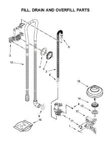 Fill, Drain And Overfill Parts parts for Maytag Dishwasher MDB4949SHZ0 from AppliancePartsPros.com