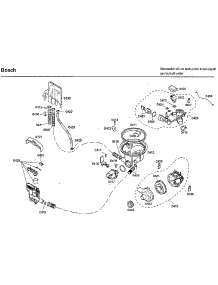 Pump parts for Bosch Dishwasher SHU33A06UC/43 from AppliancePartsPros.com