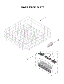 Lower Rack Parts parts for Maytag Dishwasher MDB4949SHZ0 from AppliancePartsPros.com