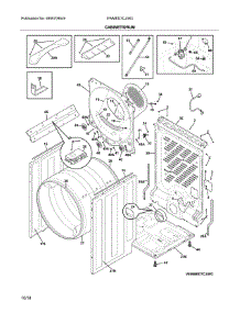 Cabinet / Drum parts for Electrolux Dryer EWMED7CJIW3 from AppliancePartsPros.com