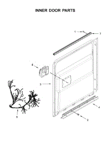 Inner Door Parts parts for Maytag Dishwasher MDB4949SHZ0 from AppliancePartsPros.com