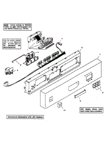 Fascia Panel parts for Bosch Dishwasher SHU33AC02UC/14 from AppliancePartsPros.com