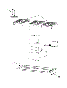 Cooktop, Burner And Grate Parts parts for Jenn-Air Gas Cooktop JGC7636BP0 from AppliancePartsPros.com
