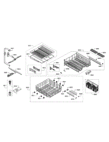 Spray Arms / Racks parts for Bosch Dishwasher SHV863WD3N/01 from AppliancePartsPros.com