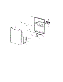 Door parts for Maytag Dishwasher MDB8551AWB from AppliancePartsPros.com