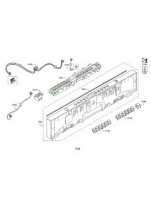 Facia Panel / Controller Unit parts for Bosch Dishwasher SHV863WD3N/01 from AppliancePartsPros.com