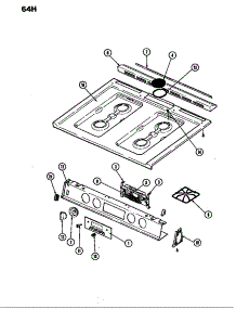 Manifold Panel - Main Top parts for Magic Chef Gas Range 64HN-4TKVW-EV from AppliancePartsPros.com