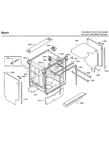 Cabinet parts for Bosch Dishwasher SHV9PT53UC/70 from AppliancePartsPros.com