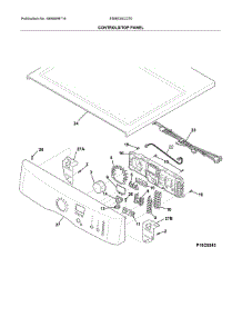 Controls / Top Panel parts for Electrolux Dryer EIMED5CQT0 from AppliancePartsPros.com