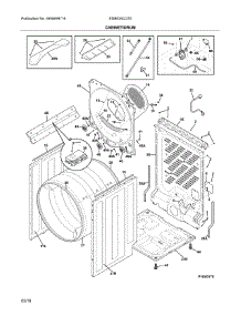 Cabinet / Drum parts for Electrolux Dryer EIMED5CQT0 from AppliancePartsPros.com